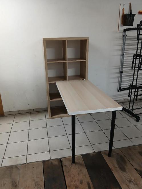 Ikea Kallax Kasten en Bureau, Huis en Inrichting, Bureaus, Gebruikt, Bureau, In hoogte verstelbaar, Ophalen