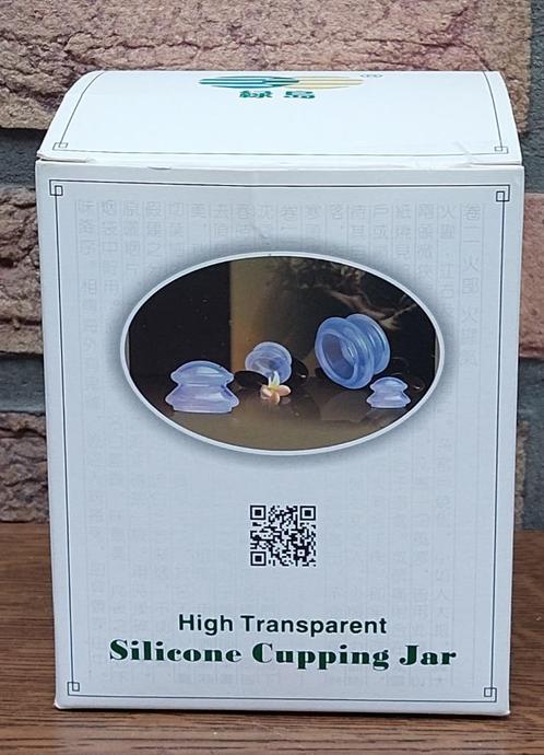 Siliconen Cupping Jars - Transparant - Uitstekende staat €15, Sport en Fitness, Massageproducten, Zo goed als nieuw, Overige typen