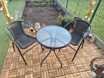 Table + 2 chaises ideal  pour jardin terrasse balcon, Tuin en Terras, Tuinstoelen, Ophalen