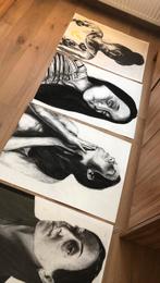 Unieke Houtskoolportretten, Antiek en Kunst, Kunst | Overige Kunst, Ophalen