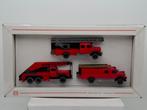 Set de 3 camions de pompiers - Wiking 1/87, Hobby & Loisirs créatifs, Voitures miniatures | 1:87, Envoi, Comme neuf, Bus ou Camion