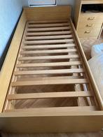 Bed met lattoflex, Ophalen, Gebruikt, 90 cm, Eenpersoons