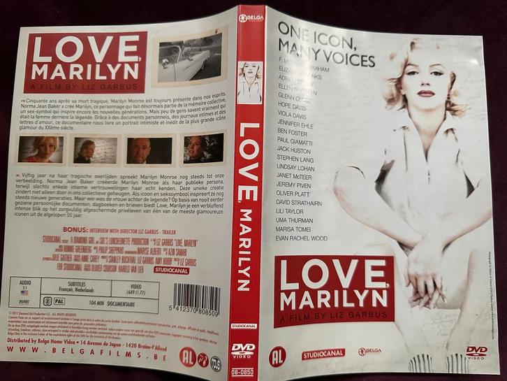 Liefde, Marilyn — documentaire Marilyn Monroe, Verzamelen, Muziek, Artiesten en Beroemdheden, Zo goed als nieuw, Ophalen of Verzenden
