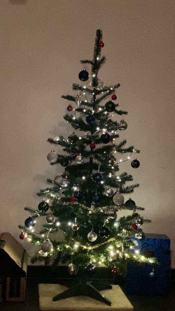 Sapin + boules + guirlande lumineuse, Diversen, Kerst, Nieuw, Ophalen