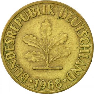 Allemagne 10 pfennig, 1968 « D » - Munich