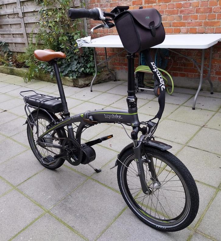 Bizobike A-class vouwfiets, Fietsen en Brommers, Fietsen | Vouwfietsen, Zo goed als nieuw, Totaal opvouwbaar, Versnellingen, Ophalen