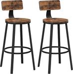 Industriële barkruk | met rugleuning | GRATIS LEVERING, Hobby en Vrije tijd, Overige Hobby en Vrije tijd, -, Verzenden, VASAGLE