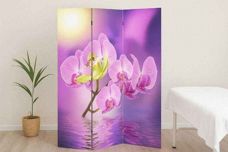 Kamerschermen Scheidingswand Orchidee, Huis en Inrichting, Woonaccessoires | Kamerschermen, Nieuw, Verzenden