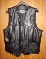 GILET EN CUIR XL, Kleding | Heren, Bodywarmers, Osx, Zwart, Ophalen of Verzenden, Maat 56/58 (XL)