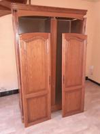 houten kleerkast met 2 deuren, Huis en Inrichting, Kasten | Kleerkasten, Ophalen, 100 tot 150 cm, Eikenhout, Zo goed als nieuw
