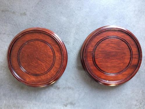 2 houten onderzetters voor stolpen of beelden, sokkel, Huis en Inrichting, Woonaccessoires | Onderzetters, Nieuw, Overig, Ophalen of Verzenden