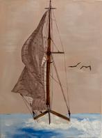 Boat - acrylschilderij op canvas, Hobby en Vrije tijd, Modelbouw | Boten en Schepen, Ophalen of Verzenden, Zo goed als nieuw