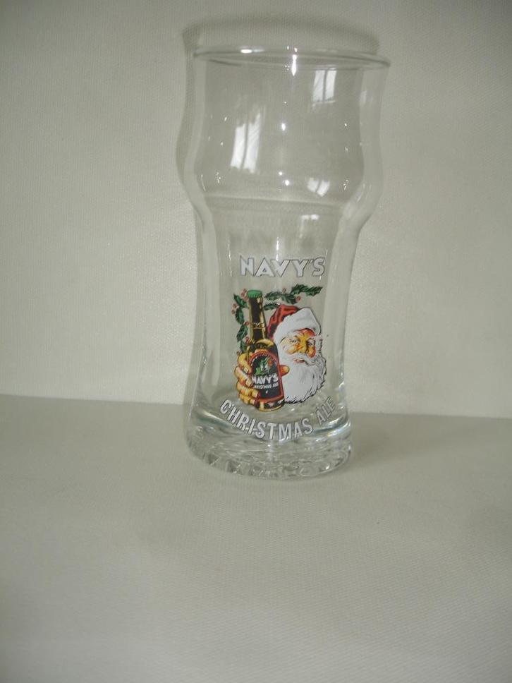 Bierglas Navy's Christmas Ale, brij. La Marine, Verzamelen, Biermerken, Zo goed als nieuw, Glas of Glazen, Overige merken, Ophalen of Verzenden