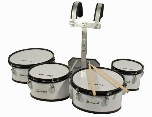 4- of 5-delige nieuwe marching drumset met draagstel, Musique & Instruments, Percussions