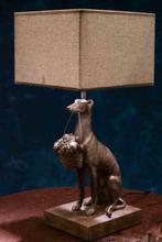 whippet windhond greyhound galgo lamp, Antiek en Kunst, Ophalen of Verzenden