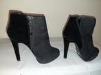 809B* ZARA sexy zwarte zwarte enkellaarsjes (39), Verzenden, Lage of Enkellaarzen, Nieuw, Zara
