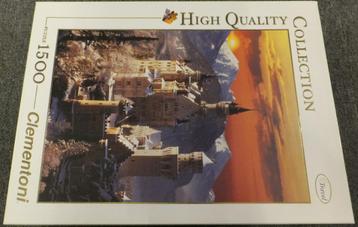 Puzzel - Clementoni 1500 - High Quality Collection, Schloss, Verzenden, 500 t/m 1500 stukjes, Gebruikt, Legpuzzel