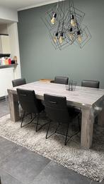 Eettafel 180 x 100 cm + 6 Xooon eetkamer stoelen, Huis en Inrichting, Ophalen, Gebruikt