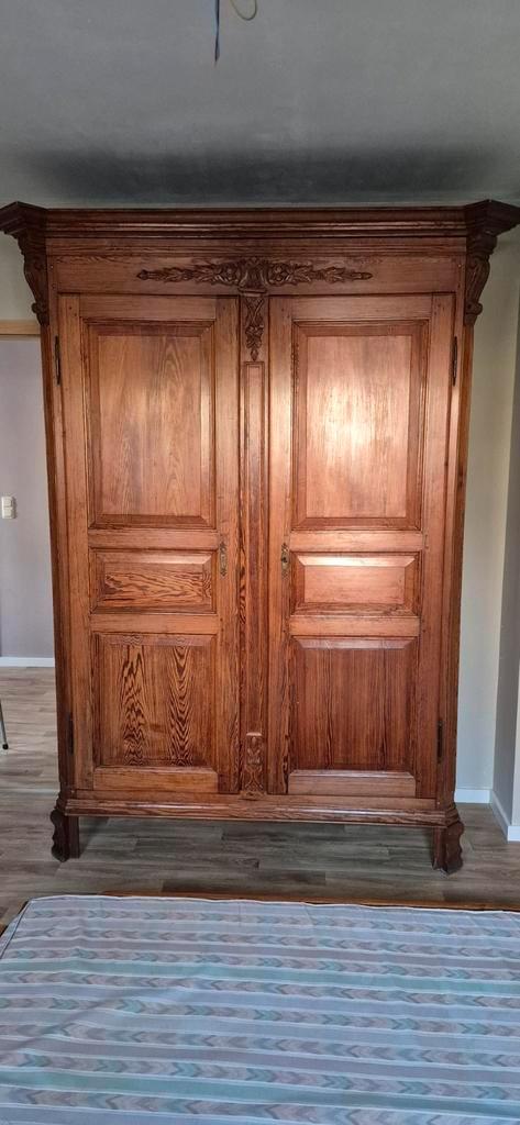 Armoire 19eme en pitch-pin, Antiquités & Art, Antiquités | Meubles | Armoires, Enlèvement