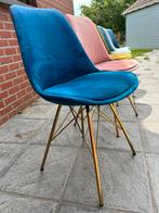 6 velvet stoelen, Huis en Inrichting, Ophalen, Zo goed als nieuw