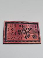 Proefdrukplaat postzegel in metaal, Ophalen of Verzenden