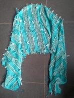 Pashmina sjaal in vrolijke kleurtjes+turquoise sjaal+Oosters, Kleding | Dames, Mutsen, Sjaals en Handschoenen, Ophalen of Verzenden