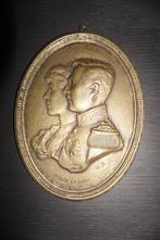 RARE plaque du Roi Albert et de la Reine Elisabeth, Collections, Maisons royales & Noblesse, Enlèvement ou Envoi