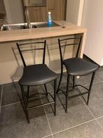 2 barkrukken, zwart, Huis en Inrichting, Barkrukken, Ophalen, Zo goed als nieuw