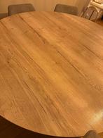 Mooie ronde houten eettafel INCLUSIEF 6 stoelen te koop !, Huis en Inrichting, Tafels | Eettafels, Ophalen, Zo goed als nieuw