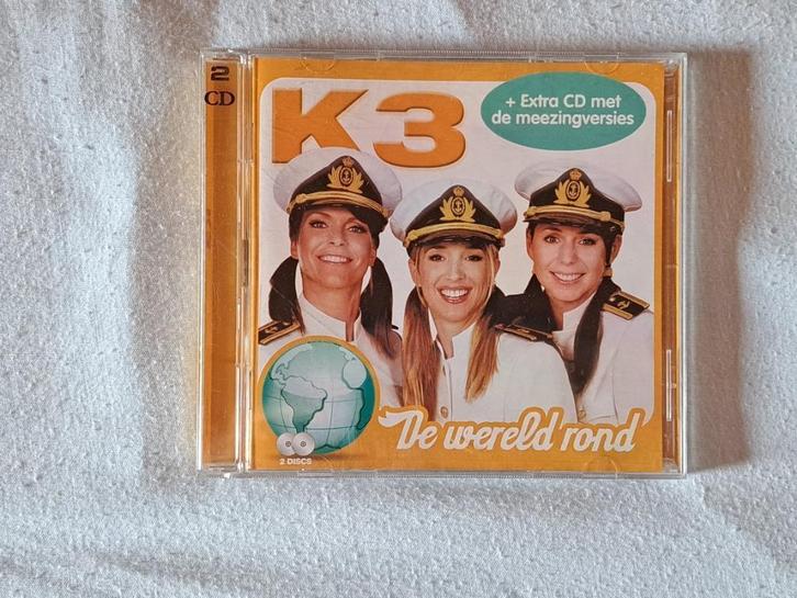 K3 - de wereld rond + extra cd met de meezingversies, Cd's en Dvd's, Cd's | Kinderen en Jeugd, Ophalen of Verzenden