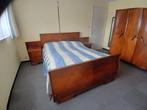 Bed met vaste nachttafels, Ophalen, Gebruikt, Tweepersoons, 140 cm