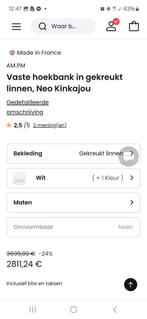 Hoeksalon en degelijke robuuste tafel...zeer degelijke staat, Ophalen