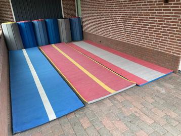 Lange mat, turnmat, gymmat, sportmat, rolmat, 5 meter lang