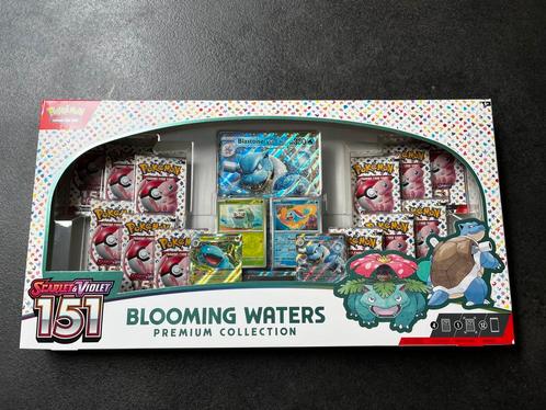 Blooming Waters Premium Collection Pokemon 151 Sealed, Hobby en Vrije tijd, Verzamelkaartspellen | Pokémon, Nieuw, Boosterbox