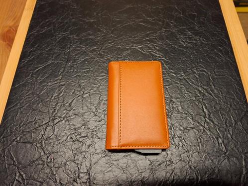 Portemonee of kaarthouder met RFID beveiliging, Handtassen en Accessoires, Portemonnees, Nieuw, Overige merken, Bruin, Leder, Ophalen of Verzenden