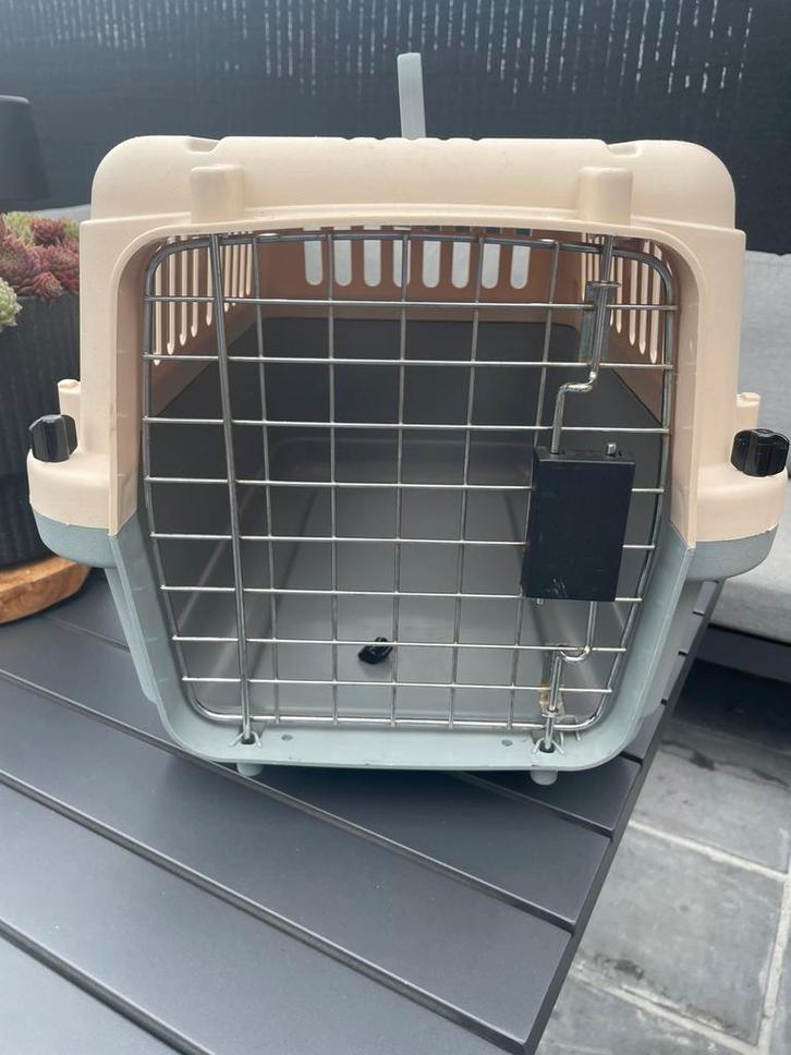 Vervoersmand kat of kleine hond, Dieren en Toebehoren, Hondenhokken, Gebruikt, Hondenhok, Minder dan 65 cm, Minder dan 75 cm, Ophalen