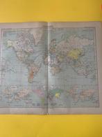 Oude kaarten, Boeken, Atlassen en Landkaarten, Ophalen of Verzenden, Gelezen, Wereld