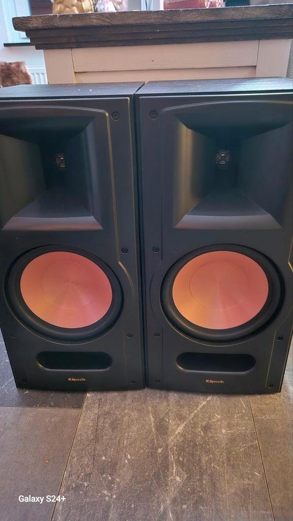 Setje klipsch boekenplank speakers als nieuw, Audio, Tv en Foto, Luidsprekerboxen, Zo goed als nieuw, Center speaker, 60 tot 120 watt