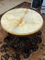 Antiek/ vintage zwaar marmeren tafeltje, Huis en Inrichting, Tafels | Salontafels, Ophalen, Gebruikt