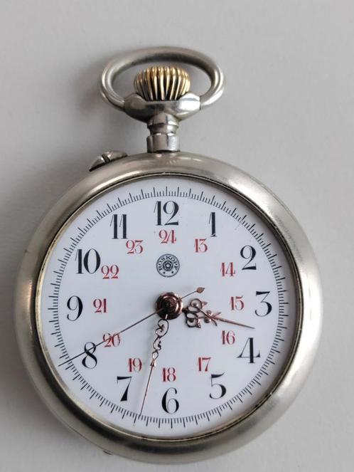 Zakhorloge Roskopf patent ., Handtassen en Accessoires, Horloges | Antiek, Zakhorloge, Ophalen of Verzenden