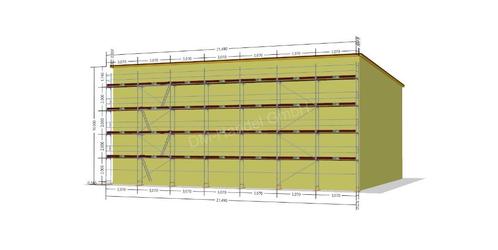 Échafaudage alu complet de 225m², Bricolage & Construction, Échafaudages, Neuf, Échafaudage de façade, 5 mètres de hauteur ou plus