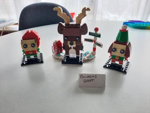 Lego Brickheadz 40353: Reindeer, Elf & Elfie, Kinderen en Baby's, Speelgoed | Duplo en Lego, Zo goed als nieuw, Lego, Complete set