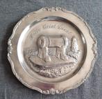 Te koop: Oude tinnen schotel met "Holle Griet" uit Diest., Antiek en Kunst, Ophalen, Koper