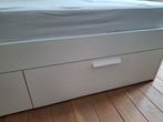 ikea bed brimnes 140 x 200, Ophalen, Gebruikt, Wit, Tweepersoons