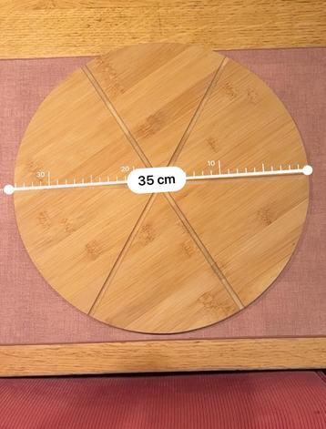 Planche à découper en bois pour pizza (lot de 4) 35 cm
