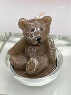 9 theelichtjes in de vorm van beertjes + 2 glazen houders, Huis en Inrichting, Woonaccessoires | Kandelaars en Kaarsen, Ophalen of Verzenden