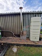 Hottub Kachel houtgestookt, Tuin en Terras, Ophalen, Gebruikt, Vast