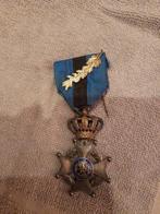 Riddermedaille in de orde van Leopold II, Verzamelen, Ophalen of Verzenden, Overige soorten, Lintje, Medaille of Wings