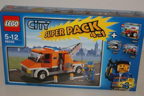LEGO 66345 City Super Pack (3177+7241+7634+7638) MET DOOS, Enfants & Bébés, Jouets | Duplo & Lego, Comme neuf, Lego, Ensemble complet
