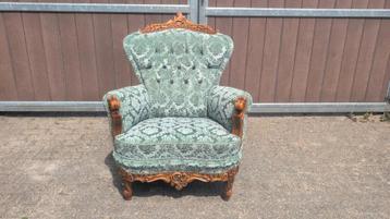Unieke barok salonset – 2 fauteuils + 3-zitsbank beschikbaar voor biedingen